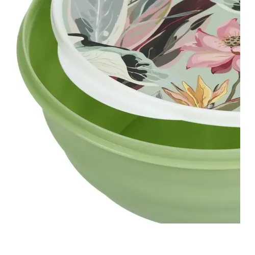 Набор мисок Homver Latina с крышками, зеленый (495779)