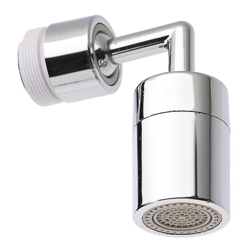 Аэратор для смесителя универсальный, режим душ, вращение по осям, угловой (565-015)