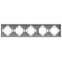 Рамка 5-пост ЭМИЛИ платиново-серый PFR00-5005-10