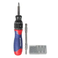 Отвертка WORKPRO 2X DRIVE с трещоткой, 29 предметов (WP221052)