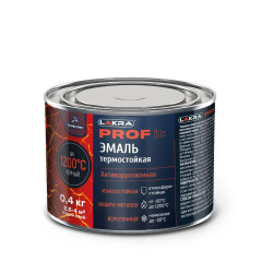 Эмаль Лакра PROF IT термостойкая антикоррозионная до 1200С Чёрный  0,4 кг