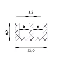 Ал ш-образный 265 (1,0м)
