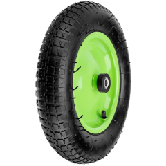 Колесо для тачки СИБРТЕХ пневмо 3.25/3.00-8, длина оси 90мм, подшипник 16мм (68973)