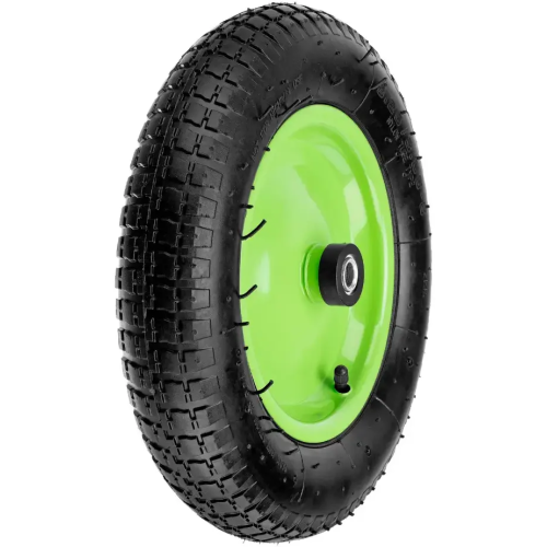 Колесо для тачки СИБРТЕХ пневмо 3.25/3.00-8, длина оси 90мм, подшипник 16мм (68973)