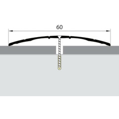 Стык 60мм 0,9 дуб дымчатый