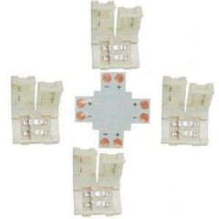 Комплект соед. ECOLA плата X для зажим разъема+4 зажима 2-х конт. SMD3528 SC28UXESB (542052)