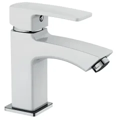 Смеситель для умывальника FRUD R10153 белый/хром