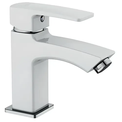 Смеситель для умывальника FRUD R10153 белый/хром