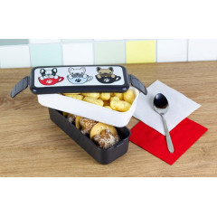 Контейнер пищевой 0.5+0.5 л Idea Бульдоги М1233