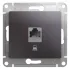 Розетка PC GLOSSA графит GSL001381K