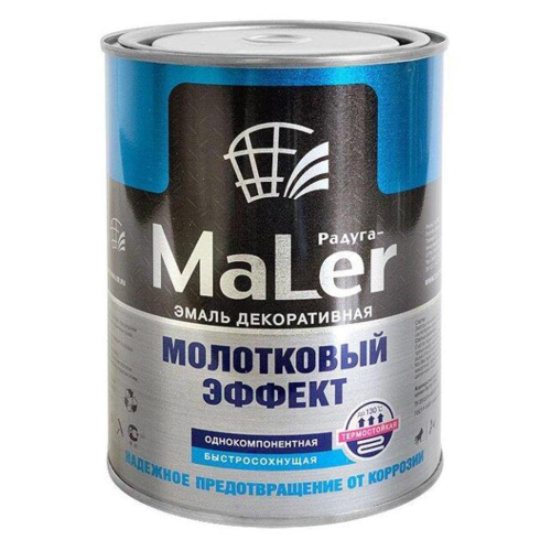 Эмаль молотковая РАДУГА-МАЛЕР золотистая 0,8 кг