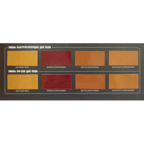 Эмаль ПФ-266 ПРЕСТИЖ жёлто-коричневая 0,9 кг
