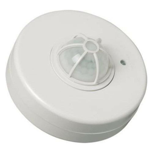 ИК-Датчик движ. 1100Вт (три сенсора/обзор=360гр./дальн.=12м) IP33 потолочн. бел. SQ0324-0005 ДДП-02 TDM