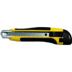 Нож технический FIT 18 мм прорезиненный (10252)