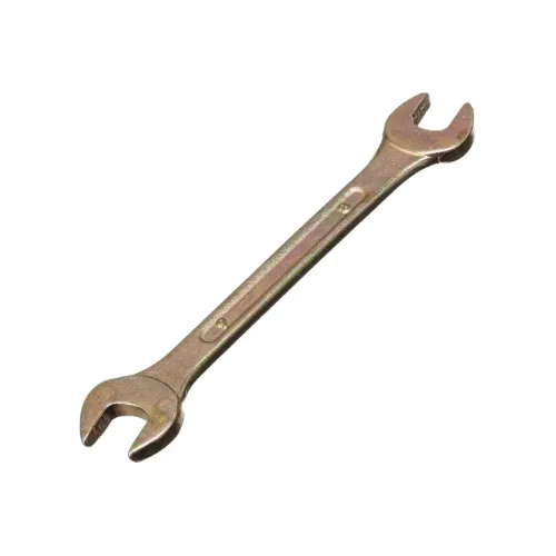 Ключ гаечный СИБРТЕХ рожковый, желтый цинк  8х 9мм (14302)