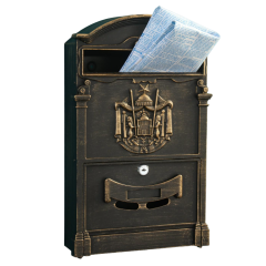Ящик почтовый №4010В старая бронза  (4) (10285)
