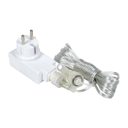 Блок питания для уличных гирлянд VEGAS PM1099 с таймером 220V/24V/12W, макс. подключение до 500 LED