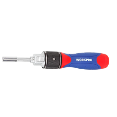 Отвертка WORKPRO 2X DRIVE с трещоткой, 28 предметов (WP221053)