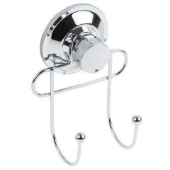 Крючок FIX LOCK двойной 105х58х90 мм (вакуумное крепление) 35-381240