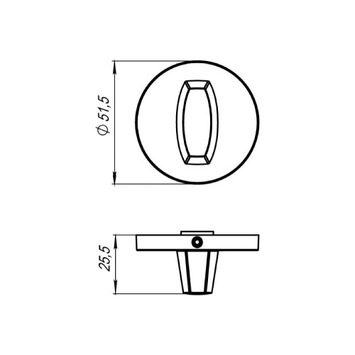 Фиксатор ARMADILLO WC-BOLT BK6 URS CP-8  Хром (39291)
