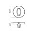Фиксатор ARMADILLO WC-BOLT BK6 URS CP-8  Хром (39291)