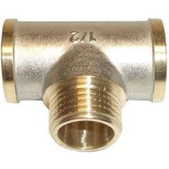 Тройник латунный ф 1/2