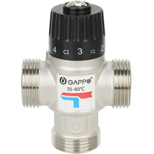 Клапан трехходовой GAPPO термосмесительный ф 1