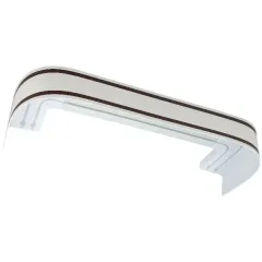 Карниз Ле-Гранд Лайн 2,0м (2ряд) жемчуг/орех с поворотами (5)