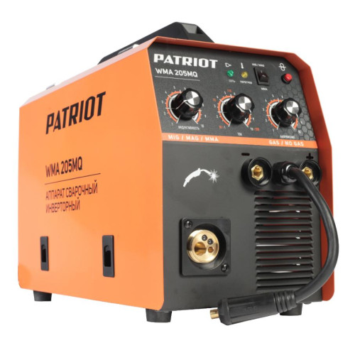 Аппарат сварочный  п/а PATRIOT WMA 205MQ (MIG/MAG/MMA) (*20)