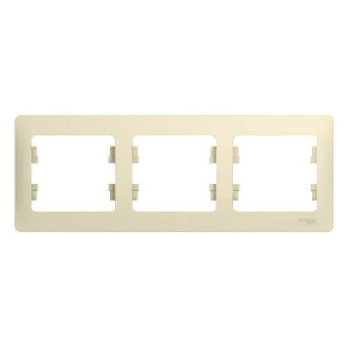 Рамка 3-пост GLOSSA бежевый GSL000203 (458638)