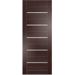 /Дверное полотно HD01 ДО 70 темный орех, экошпон (HODO)