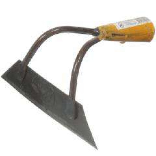 Тяпка б/чер 170х50мм самозаточная желтая (270243)