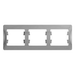 Рамка 3-пост.GLOSSA алюм. GSL000303