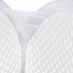 Корзина для белья 30х30х48 см прямоугольная, белая (Y4-6492)