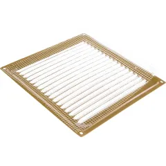 Решетка металлическая с сеткой 100*100ВР золото