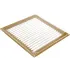 Решетка металлическая с сеткой 100*100ВР золото