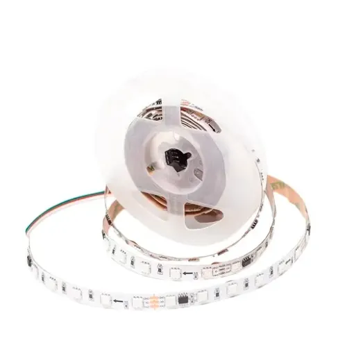 Светодиодная лента 24V APEYRON 14,4W/m 60Led/m IP20 RGB 2м бел б/п+Лента св/д адрес+пульт 10-91