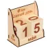 Календарь банный день деревянный 11*6*11см