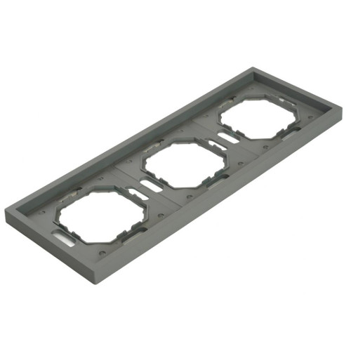 Рамка 3-пост ЭМИЛИ платиново-серый PFR00-5003-10