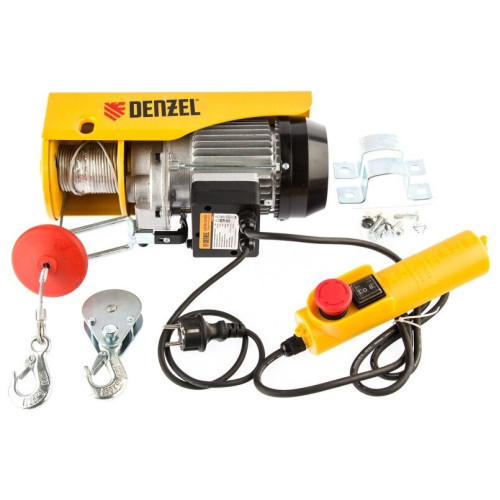 Тельфер электрический DENZEL TF-250 (0,25т, 540 Вт, высота 12 м, 10 м/мин) (52011)