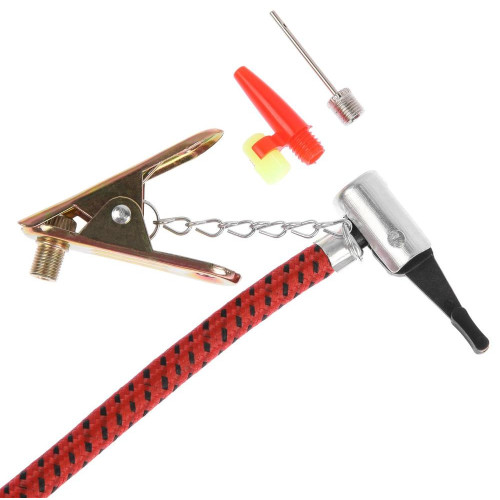 Насос авто CARTAGE с манометром, 2 цилиндра, усиленный (860534)