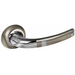 Ручки раздельные PALIDORE А-134 НН/РС, белый никель/хром (15341)