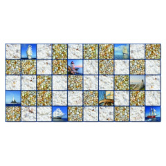 Панель ПВХ  Artdekart Мозаика 955*480*0,3 МОРЕ (10)