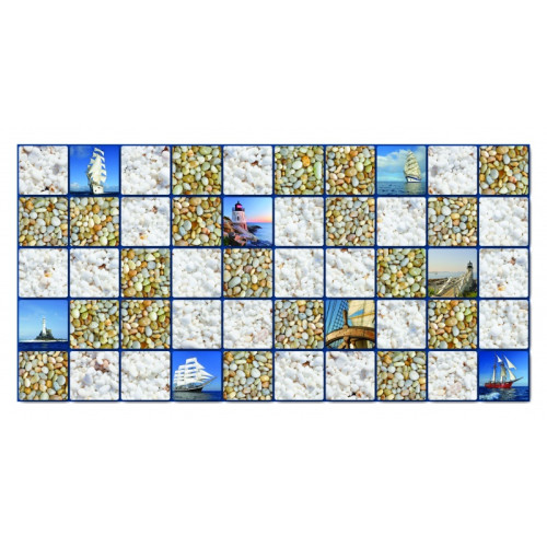 Панель ПВХ  Artdekart Мозаика 955*480*0,3 МОРЕ (10)