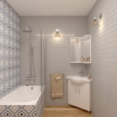 Шкаф с зеркалом угловое EVA GOLD 65 