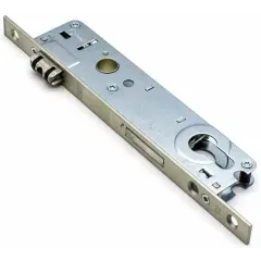 Замок врезной д/пластик. дверей с роликом 25/92 ПВХ