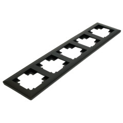 Рамка 5-пост Катрин черный PFR00-7005-05