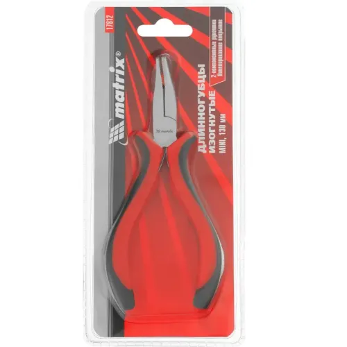 Длинногубцы MATRIX Mini 130 мм изогнуые (17812)