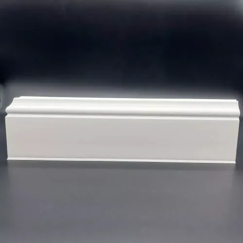 Плинтус фигурный 80мм 2,2м ИдеалДюра (ИД-ПФ80 001Бел)