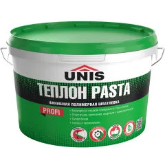 Шпатлёвка UNIS Теплон ПАСТА готовая 28 кг.
